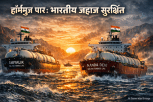 भारतीय जहाज हॉर्मुज जलडमरूमध्य पार