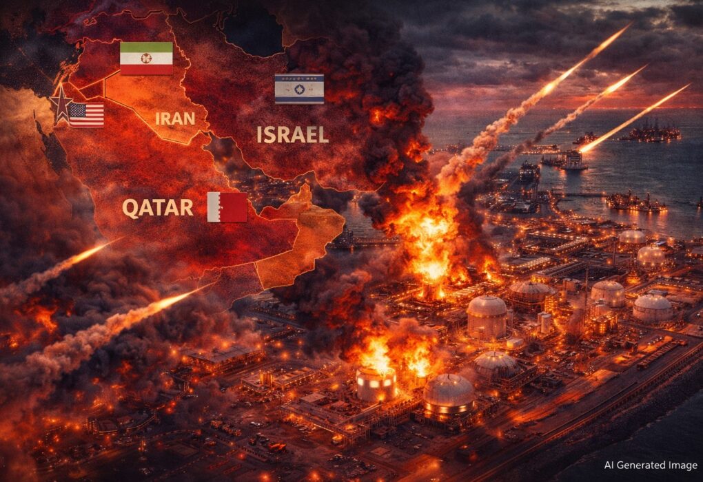 कतर के रास लाफान पर ईरान का हमला, दुनिया का सबसे बड़ा LNG प्लांट प्रभावित