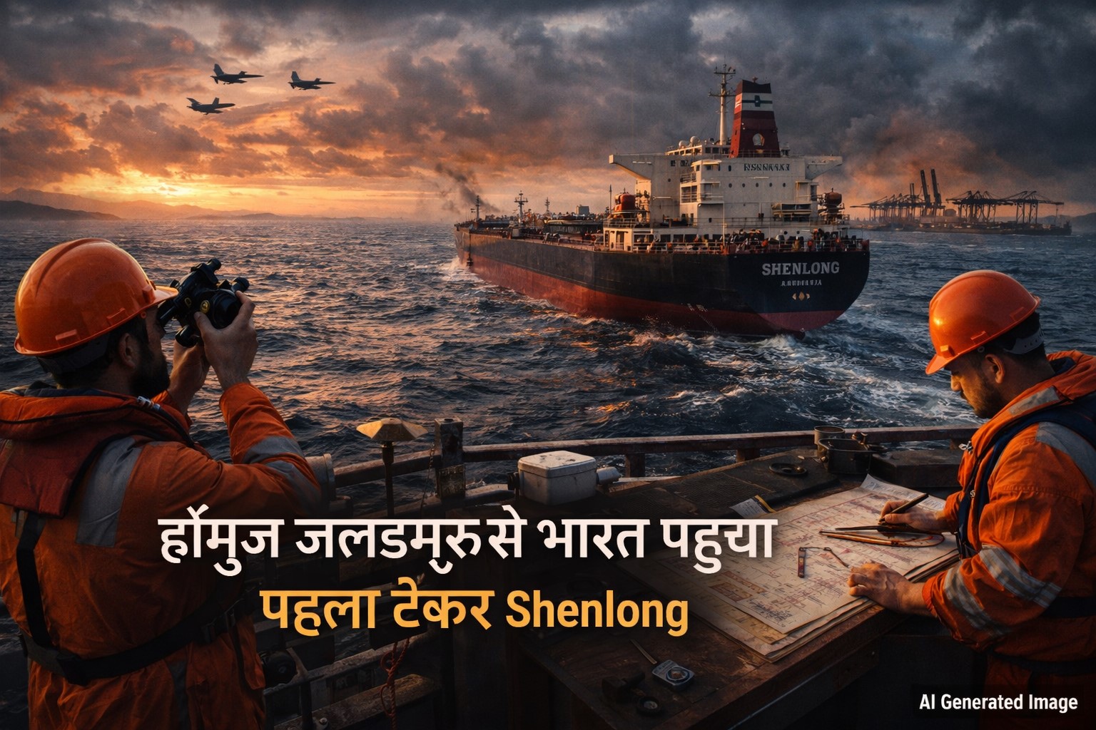 हॉर्मुज जलडमरू से भारत पहुंचा पहला टैंकर Shenlong