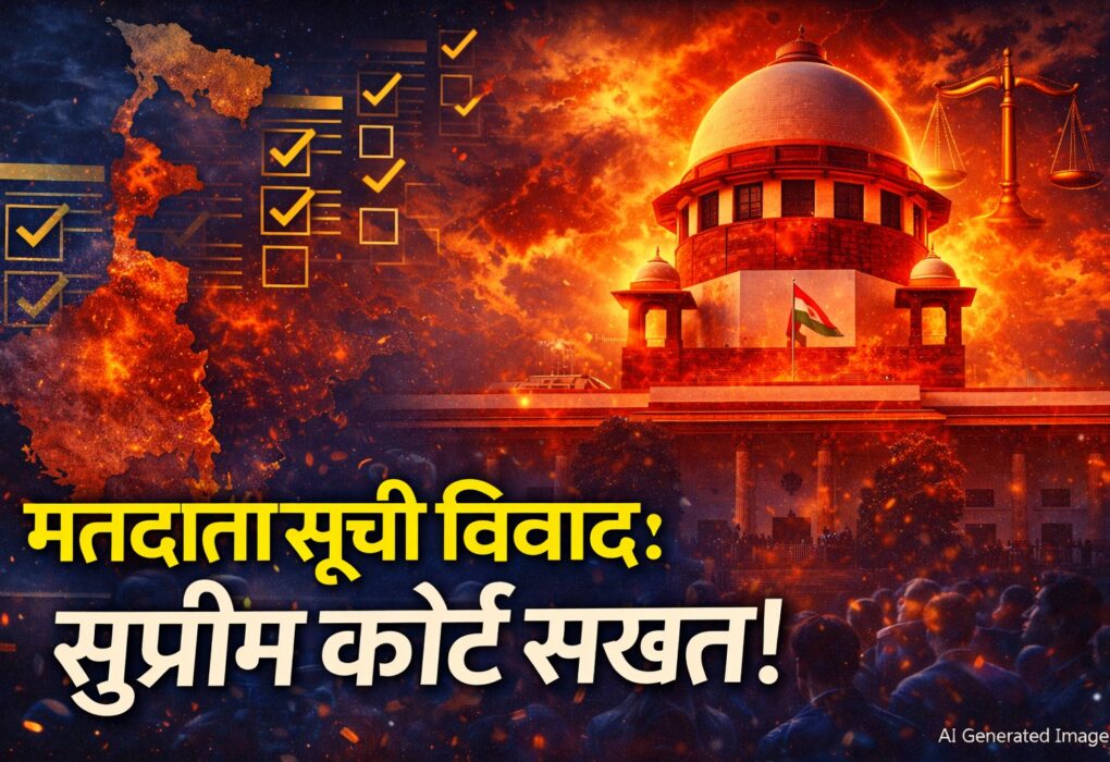 चीफ जस्टिस सूर्या कांत की अगुवाई वाली बेंच ने मतदाता सूची विवाद पर सख्त रुख अपनाया।