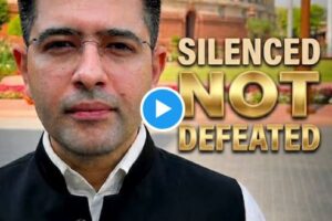 राघव चड्ढा का भावुक वीडियो: खामोश करवाया गया, हारा नहीं हूँ